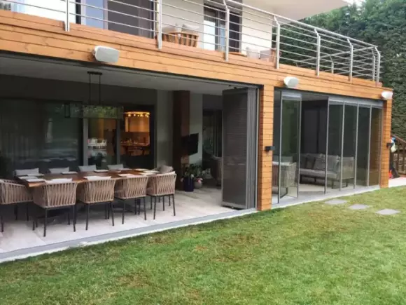 russia folding sliding glass